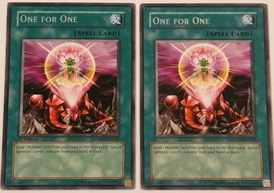 YuGiOh One for One Spell Card DP09-EN018 1st Edition & Unlimited Konami Common - Image 1