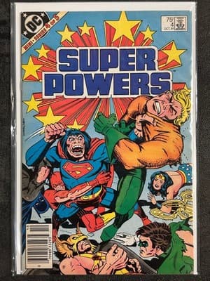 DC Super Powers Comic Book Mini Series 1-5 Complete Set 1984 Jack Kirby Covers - Thumbnail 5
