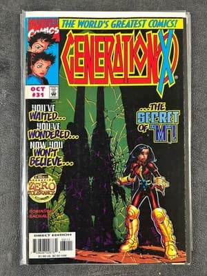 Marvel Generation X Comic Lot 4 Issues #31 #32 #34 #35 Direct Edition Bagged - Thumbnail 2