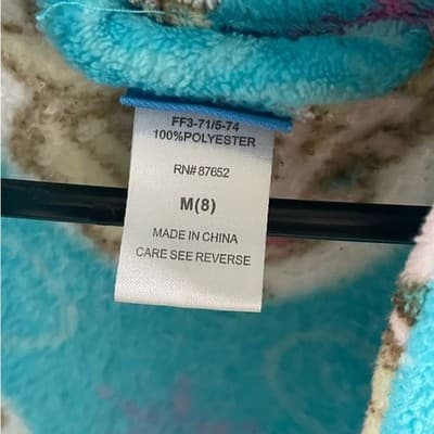 Disney FROZEN Blue and Cream Plush Fabric - Thumbnail 6