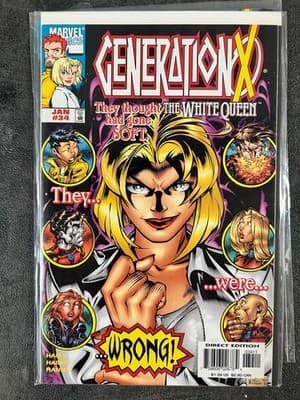 Marvel Generation X Comic Lot 4 Issues #31 #32 #34 #35 Direct Edition Bagged - Thumbnail 4