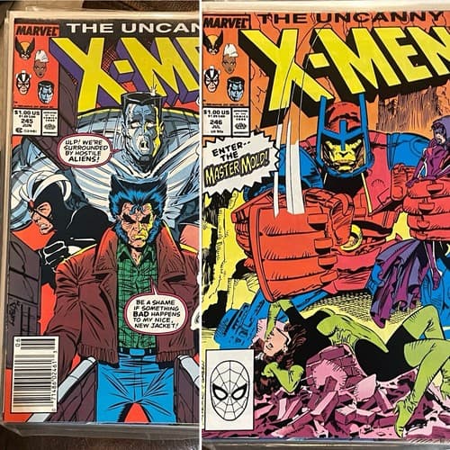 Lot of 2 X-MEN #245 & 246 (1989 Marvel) INFERNO - Image 1