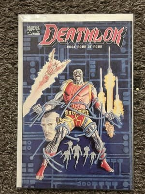 Deathlok #1 - 4 (1990 Marvel) Complete Set Of 4 - 1 KEY ISSUE - Mini Series - Thumbnail 5