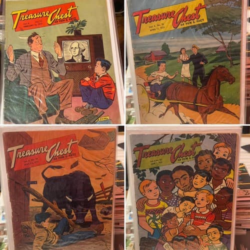 Treasure Chest Vol. 6 #12, 16, 19, 20 (1951 George Pflaum) Lot Of 4 - Image 1