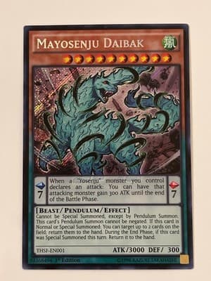YuGiOh Mayosenju Daibak 1st Edition THSF-EN001 Pendulum Holo ATK3000 Beast - Image 1