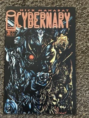 Deathblow #1 Red Foil & 2 Back-Up Cover Cybernary (1993 Image Comics) Pin-Up. - Thumbnail 4