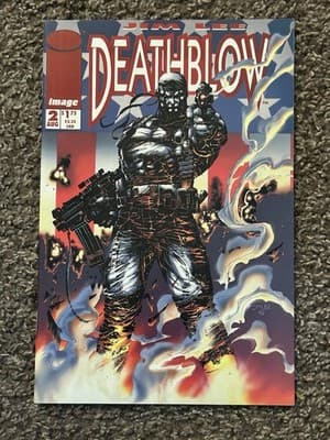 Deathblow #1 Red Foil & 2 Back-Up Cover Cybernary (1993 Image Comics) Pin-Up. - Thumbnail 3
