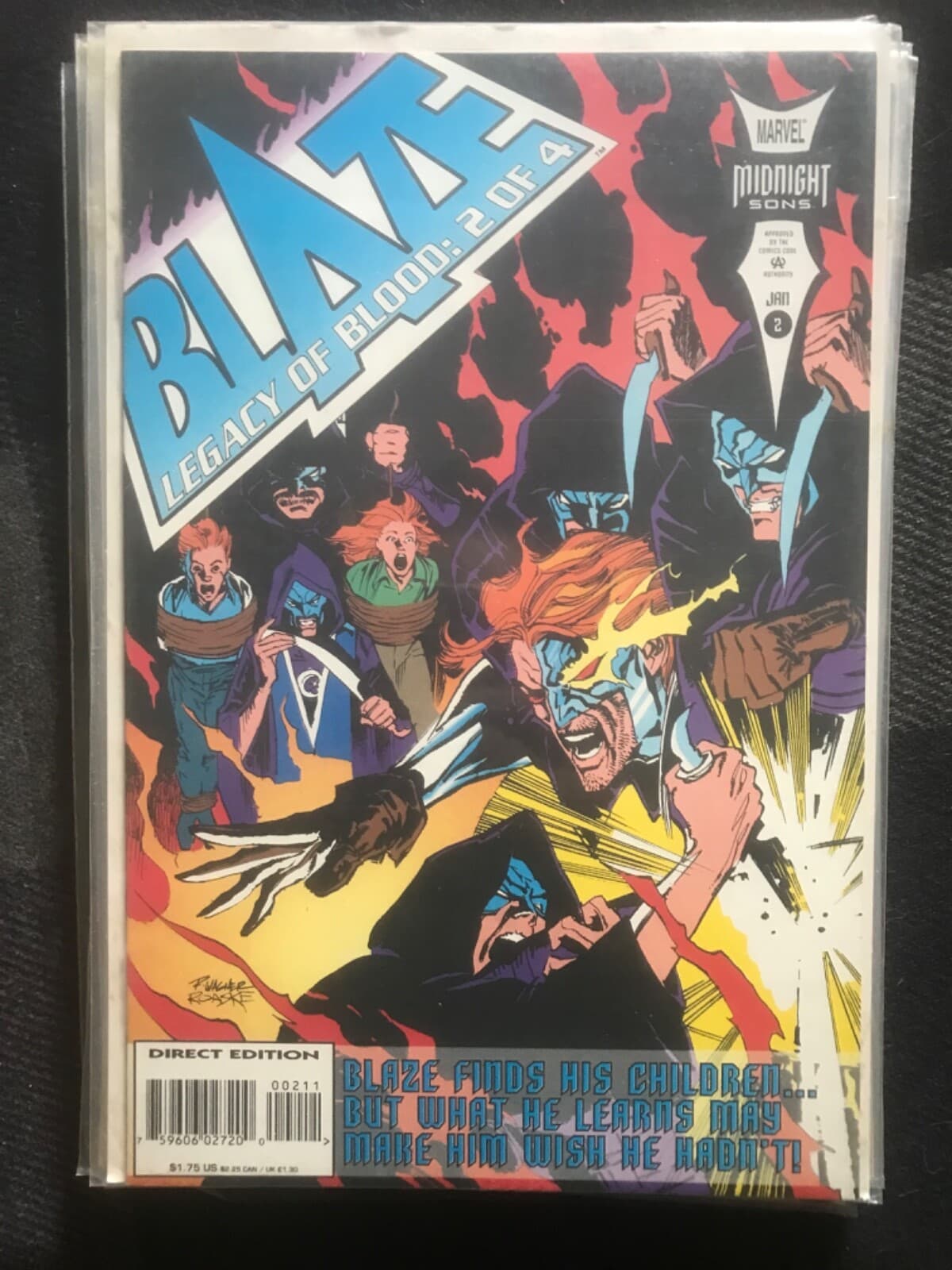 Blaze: Legacy of Blood #1 - 4 (1993 Marvel) Complete Set of 4 - Thumbnail 4