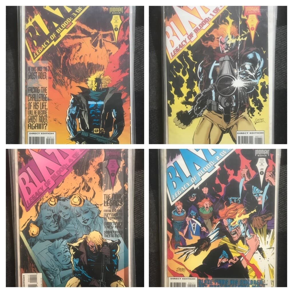 Blaze: Legacy of Blood #1 - 4 (1993 Marvel) Complete Set of 4 - Thumbnail 2