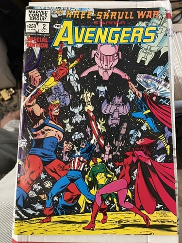 KREE-SKRULL WAR STARRING THE AVENGERS #1 & 2 (1983 Marvel) COMPLETE SET Of 2 - Thumbnail 4