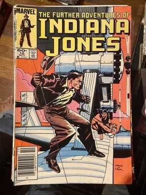 THE FURTHER ADVENTURES OF INDIANA JONES #10, 15, 21, 22, (1983 Marvel) Lot of 4 - Image 1