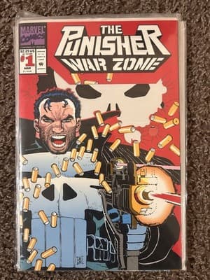Punisher War Zone #1, 3, 4, 10, 25 (1992 Marvel) Lot Of 5 - Thumbnail 2