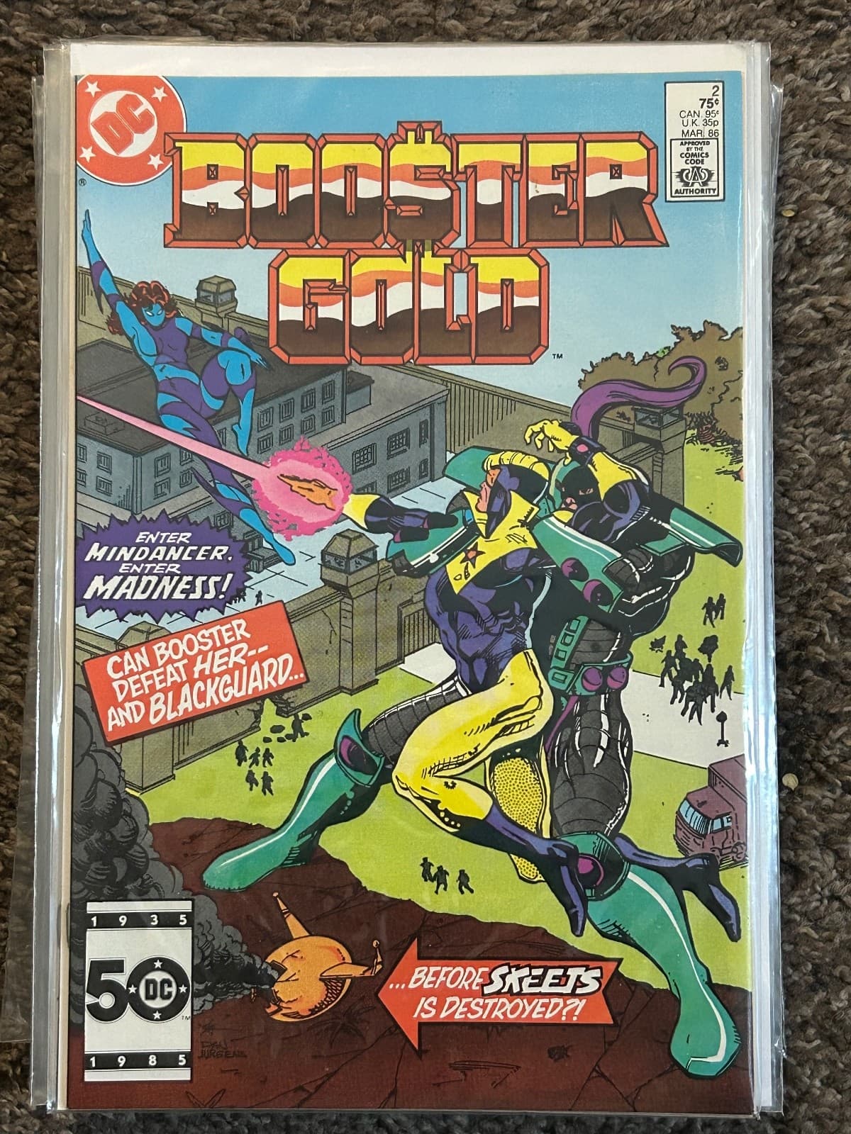 Booster Gold 1st Series #2 (1986 DC) KEY ISSUE - 1st App of Mindancer - Image 1