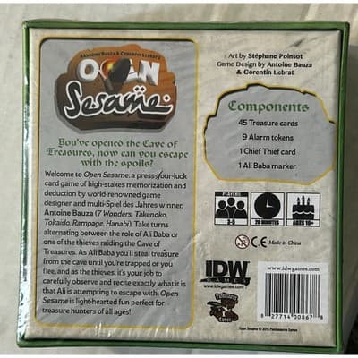 Open Sesame A Treasure Hunting Memory Card Game 2015 IDW/Pandasaurus - Thumbnail 5