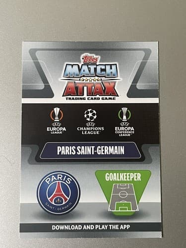 2021-22 Topps Match Attax Stars 2021 Foil Gianluigi Donnarumma Paris Sain #STA12 - Thumbnail 2