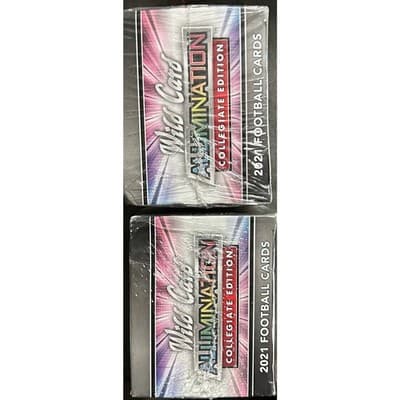 2021 Wild Card Alumination Football Hobby Boxes Lot of 2 - Thumbnail 6