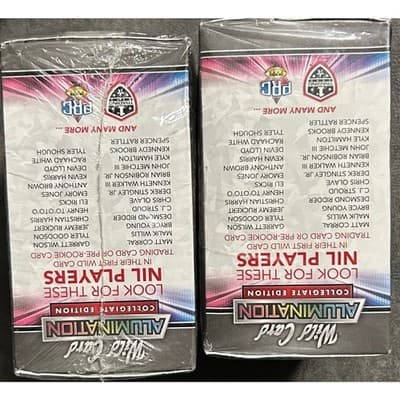 2021 Wild Card Alumination Football Hobby Boxes Lot of 2 - Thumbnail 2