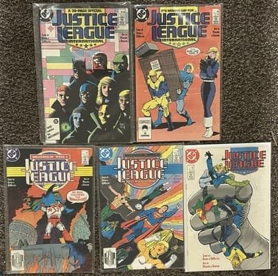 Justice League International #7 - 11 (1987 DC Comics) Lot Of 5 - 1 KEY - G'Nort - Image 1