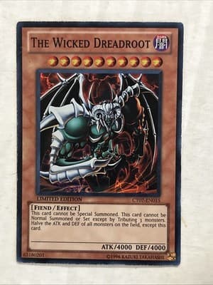 The Wicked Dreadroot 2010 Collectible Tins Yugioh CT07-EN015 - Super Rare - Image 1
