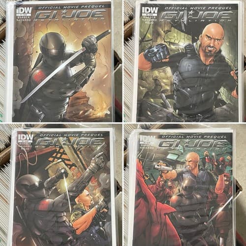 G.I. JOE RETALIATION #1 - 4 OFFICIAL MOVIE PREQUEL SNAKE EYES (2012 IDW) - Image 1