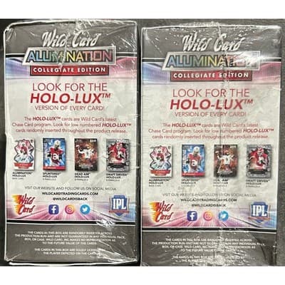 2021 Wild Card Alumination Football Hobby Boxes Lot of 2 - Thumbnail 3