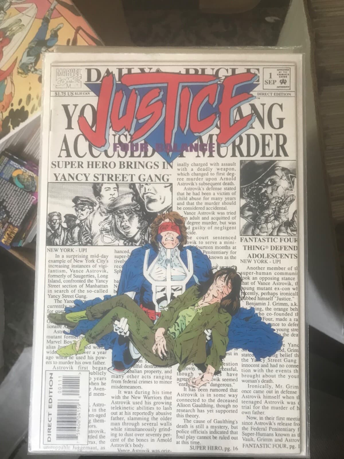 Justice Four Balance #1 - 4 (1994 Marvel) Complete Set of 4nn - Thumbnail 2