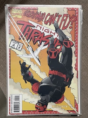 Night Thrasher #1, 3, 4, 5 (1993 Marvel) Crimson Embossed Graphix Foil Lot Of 4 - Thumbnail 5