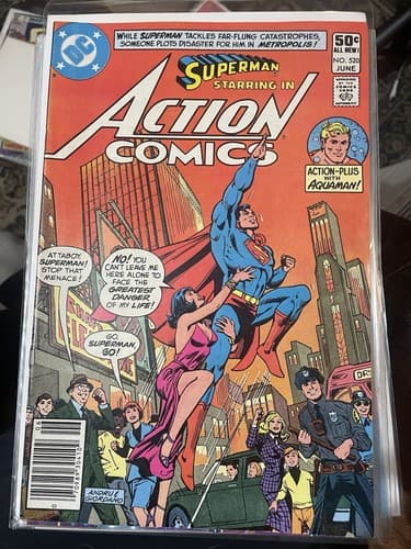 Lot Of 2 Action Comics #519 & 520 (1981 DC) Newsstand - Thumbnail 4