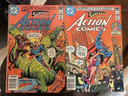 Lot Of 2 Action Comics #519 & 520 (1981 DC) Newsstand - Image 1