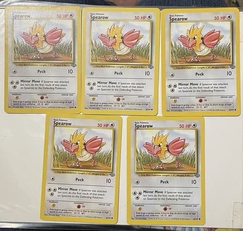 POKEMON Spearow Card Jungle Set - 62/64 Common Near Mint NM - Image 1