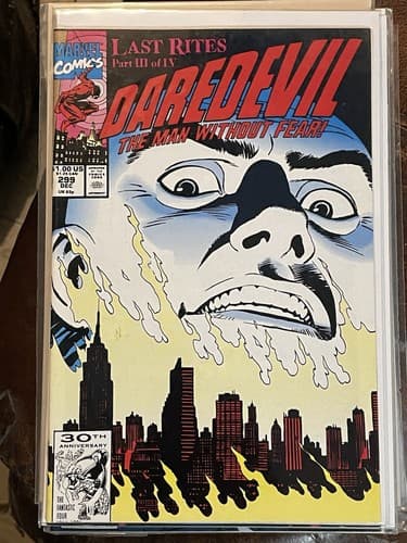 Lot Of 9 Daredevil #294 - 302 (1991 Marvel) Ghost Rider, The Hand, Typhoid Mary - Thumbnail 7