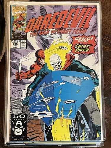 Lot Of 9 Daredevil #294 - 302 (1991 Marvel) Ghost Rider, The Hand, Typhoid Mary - Thumbnail 3