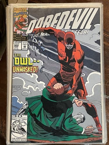 Lot Of 9 Daredevil #294 - 302 (1991 Marvel) Ghost Rider, The Hand, Typhoid Mary - Thumbnail 10