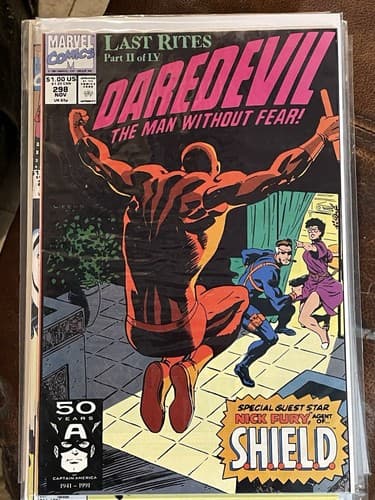Lot Of 9 Daredevil #294 - 302 (1991 Marvel) Ghost Rider, The Hand, Typhoid Mary - Thumbnail 6