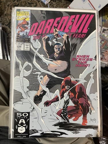 Lot Of 9 Daredevil #294 - 302 (1991 Marvel) Ghost Rider, The Hand, Typhoid Mary - Thumbnail 2