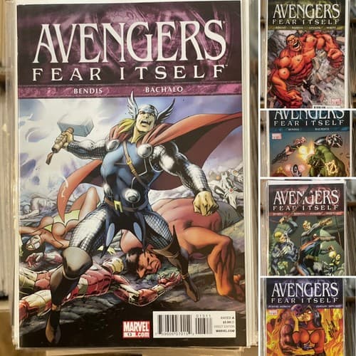 Lot Of 5 Avengers #13 - 17 (2010 Marvel) Fear Itself Tie-In Thor, Spider-Woman - Image 1