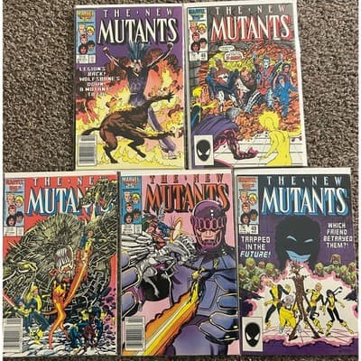 New Mutants #44, 46, 47, 48, 49 (1986 Marvel) Lot of 5 - Image 1