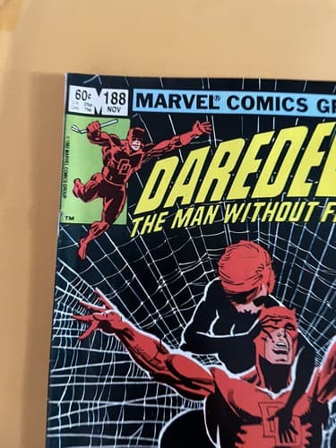 DAREDEVIL #188 (1982 MARVEL) FRANK MILLER KEY ISSUES - Thumbnail 4
