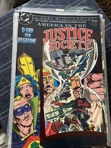 America Vs The Justice Society #1-4 (1984 DC) Mini Series Of 4 Complete Set - Thumbnail 8