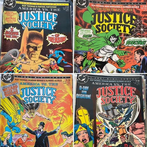America Vs The Justice Society #1-4 (1984 DC) Mini Series Of 4 Complete Set - Image 1