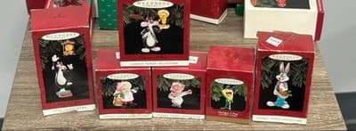 Hallmark Looney Tunes Collection Ornaments Lot of 6 Red Multi-color One Size - Image 1