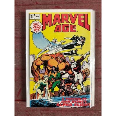 Marvel Age #1 - 5 (1984 Marvel) Lot of 5- 2 KEYS - Alpha Flight - Thumbnail 3