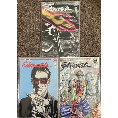 Elementals 1st Series #10, 11, 12 (1986 Comico) Lot of 3 - Image 1