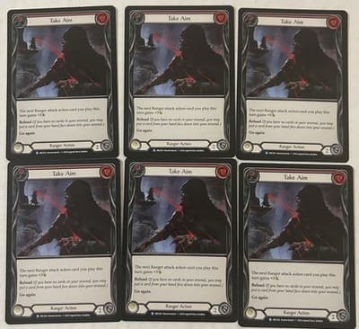 Take Aim (Red) Arcane Rising Flesh And Blood ARC054 Unlimited Edition Rare - Image 1