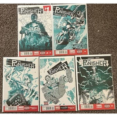 Punisher 10th Series #1 - 5 (2014 Marvel Now) Lot of 5 - Image 1