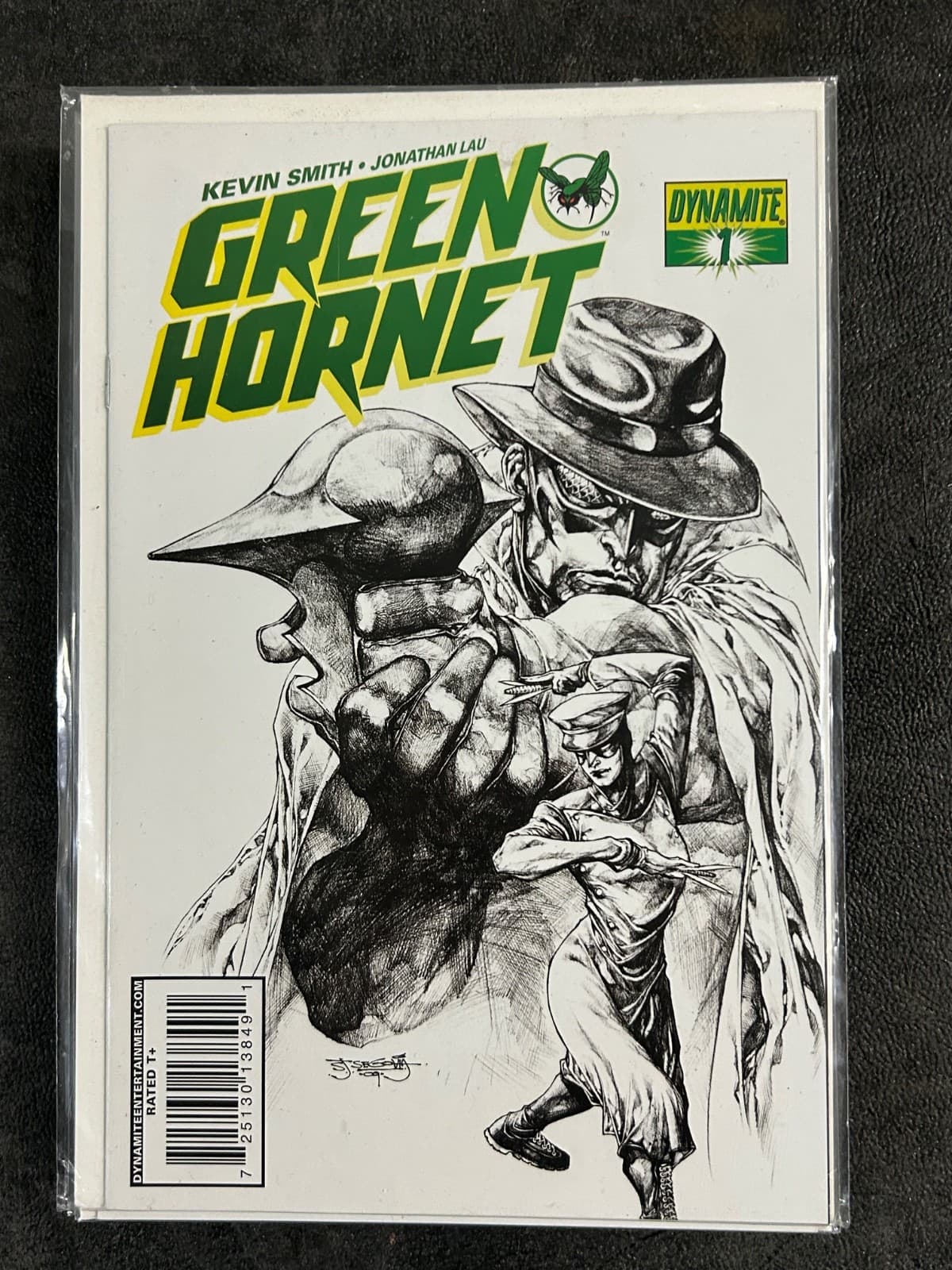 Green Hornet #1D (2010 Dynamite) Limited 1 For 25 Sketch Cover Stephen Segovia - Image 1