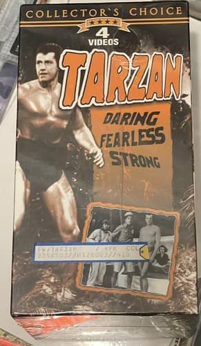 Tarzan Collectors Choice 4 Videos VHS Factory Sealed Vintage B&W - Image 1