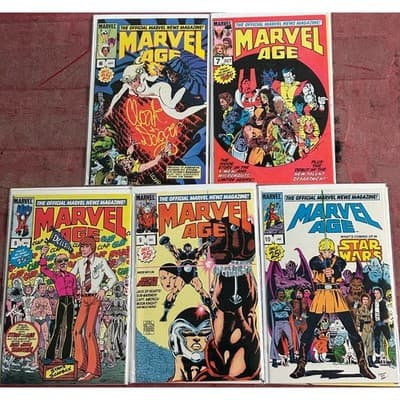 Marvel Age #6 - 10 (1983 Marvel) Lot of 5- 3 KEYS - Beta Ray - Spider-Ham - Image 1