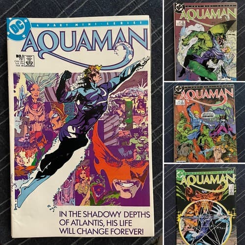 Aquaman vol. 2 #1 - 4 (1986 DC) Complete 4 Part Mini Series KEY ISSUE - Image 1
