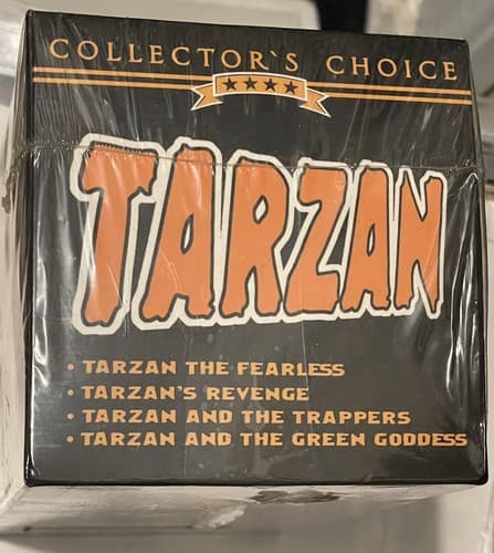 Tarzan Collectors Choice 4 Videos VHS Factory Sealed Vintage B&W - Thumbnail 5